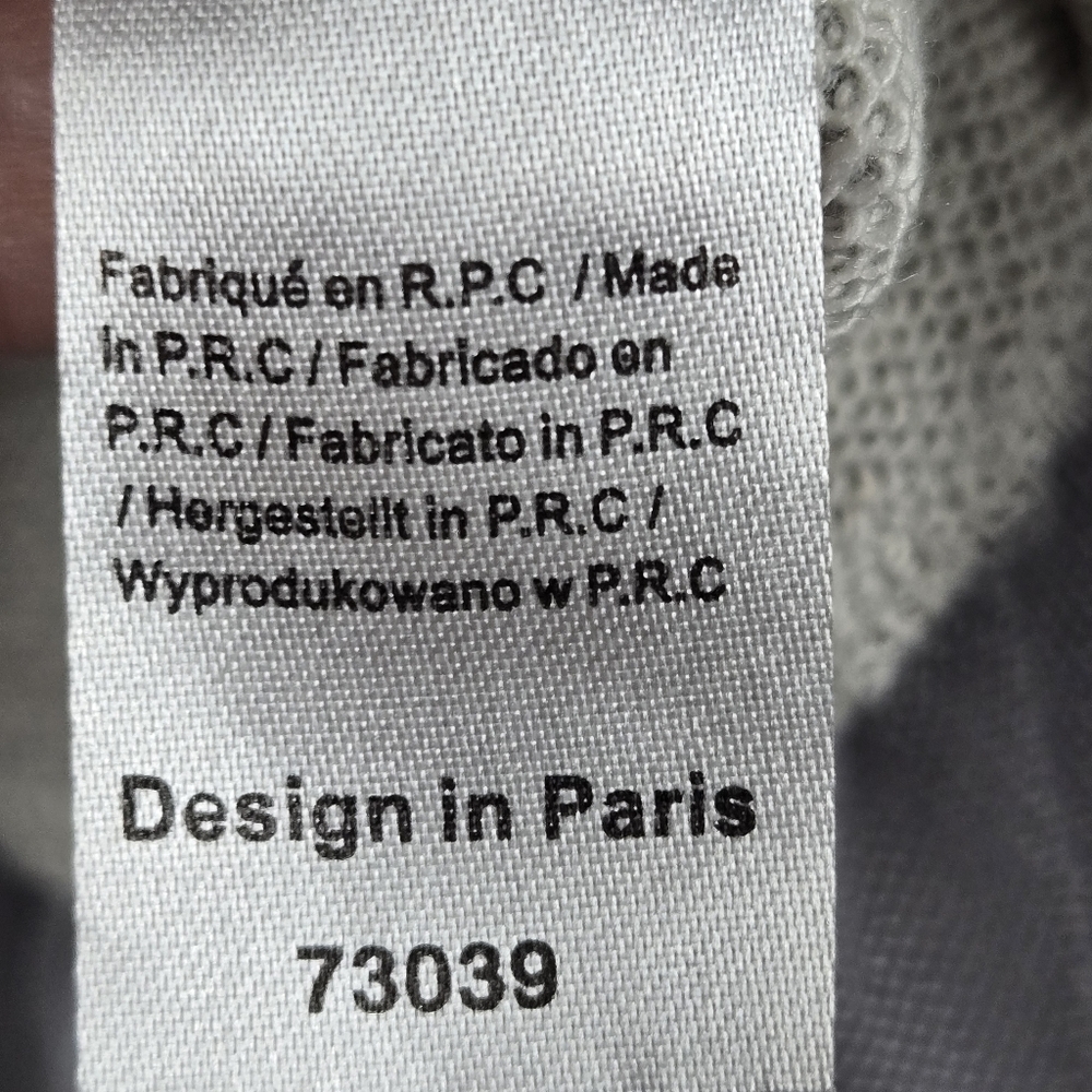 JCL Paris Gray Distressed Sweatshirt w/ Sheer Tulle Overlay Dress Size S/M - Picture 14 of 15